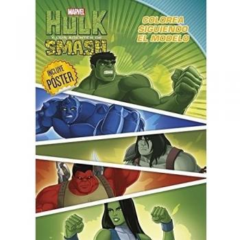 HULK. COLOREA SIGUIENDO EL MODELO