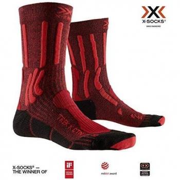 X‑Bionic Trail XT CTN Socks – Dual Color (Red/Black), 35‑38