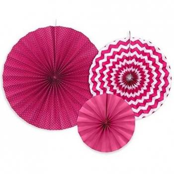 Set di Rosetti Ruota Fucsia per Festa