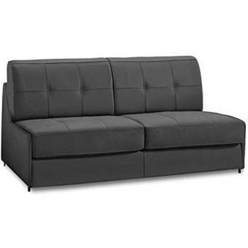 Compact 2‑3 Places Intenso – Canapé-lit Rapido 120 cm, Cuir Gris