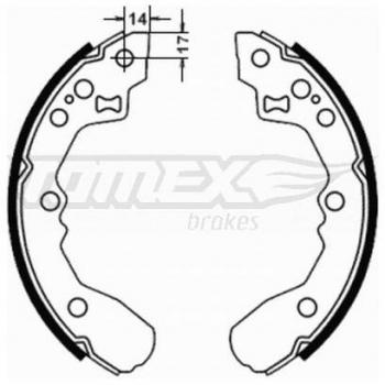 Bremsbackensatz TOMEX TX 21-78