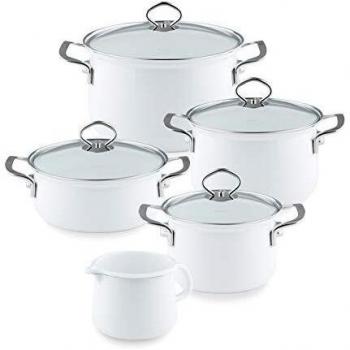 Schnabeltopf 12 cm mit Glasdeckel – Ariis Nouvelle ARCTICWEISS