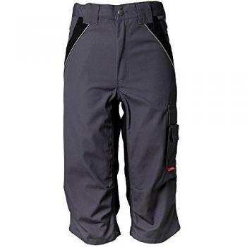 Planam 3/4-Hose, Größe 4XL, schiefer/schwarz