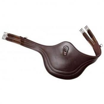 QHP Leather Girth with Belly Guard