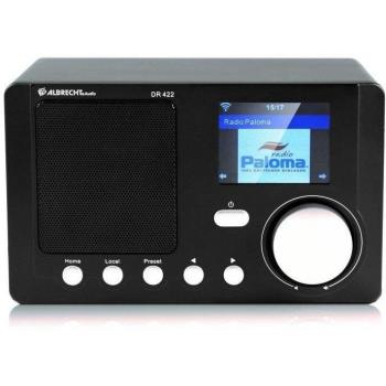 Albrecht DR 422 Wi‑Fi Radio mit farbigem Display, Wetter & DLNA – Dark Edition