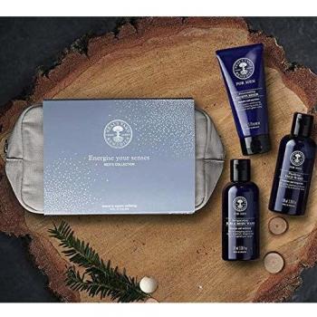 Neals Yard Remedies Herren‑Beauty‑Box „Energise Your Senses“ – Revitalisierende Gesichtsreinigung in einer Tragetasche