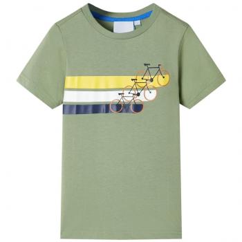 T-shirt Infantil Caqui-Claro 140
