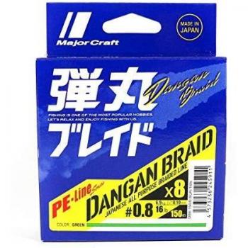 Dangan X8 150 m Green PE 0.8 – Major Craft 5911