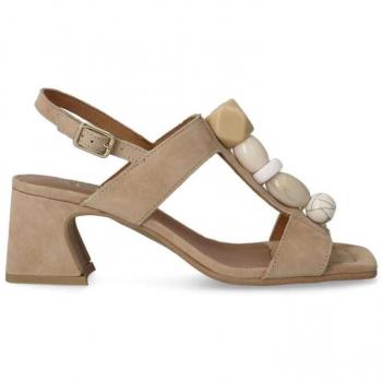 ALPE 2585 Sandália de Vestir para Mulheres Camel