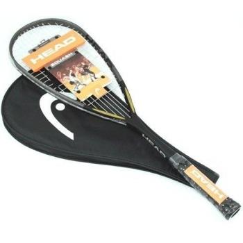 HEAD Men I.110 Squash Racket – Black/Grey – 10 Inch Grip