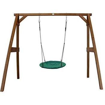 AXI Portique en Bois FSC avec Balançoire Ronde Enfant 100 cm