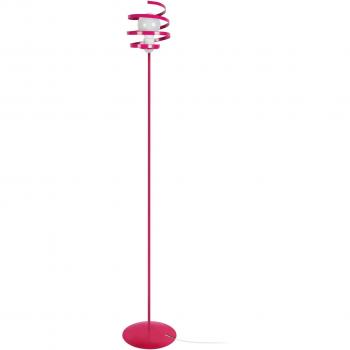 Lampe d’Ambiance KAROL Droit Métal Rose, Abat‑jour Elliptique Métal Rose, 1 Ampoule E27 Pop Color P25xD25xH160cm