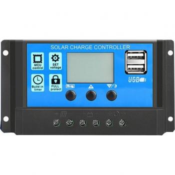 Sistema de Carga Solar Automatizado 30A/20A/10A