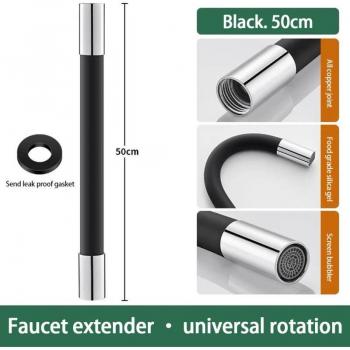 Ajustador de Grifo 360° con Resistencia a Salpicaduras