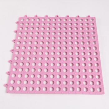 Panneau de sol vert tranché, tapis de salle de bain résistant