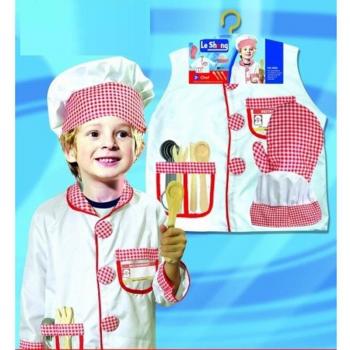 Costume de Chef Enfant avec Accessoires de Scène