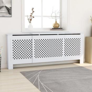 MDF White Radiator Cover 205 cm