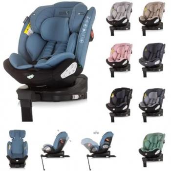 Chipolino Kindersitz Tourino i-Size (40-150 cm) mit Isofix, drehbar und höhenverstellbar, blau