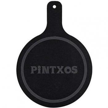 Pintxo Black Round Plate