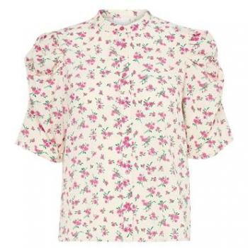 Kürzel: ICHI Bluse, Gr. 38, beige, Damen