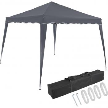 Deuba Tente de réception Capri 3x3 m Anthracite