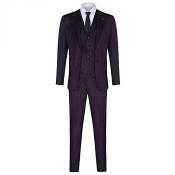 Lila Tweed Herren‑Kostüm, 3‑teilig, maßgeschneidert – TruClothing Pflaumen‑Edition