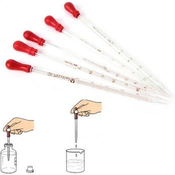 Glas-Pipette 3 ml – Chemie-Tropfer mit Gummi-Birne