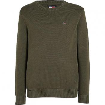 Tommy Jeans Pullover Essential DM0DM18370 Grün Slim Fit XXL male