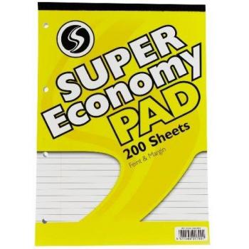 Silvine A4 Refill Pad with Feint and Margin