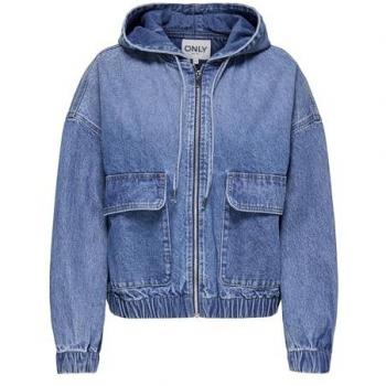 Veste à Motif Bleu Denim – Modèle Léa