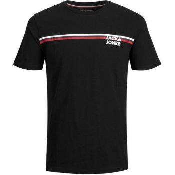 Jack & Jones Kurzarm T-Shirt JJATLAS in Schwarz