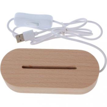 Wooden Display Base for Night Lights