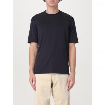 T-shirt in cotone Emporio Armani blu L