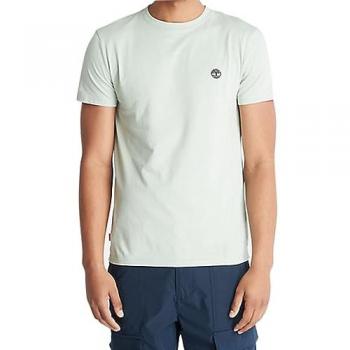 Timberland Dunstan River Jersey Crew T-Shirt for Men in Dark Green, Slim Fit, Size: M