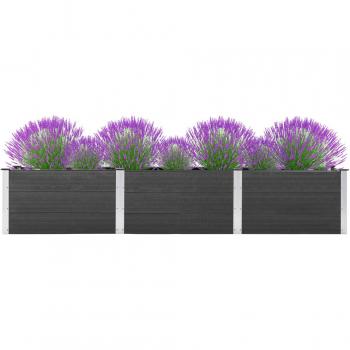 Arriate de WPC gris 300x50x54 cm vidaXL
