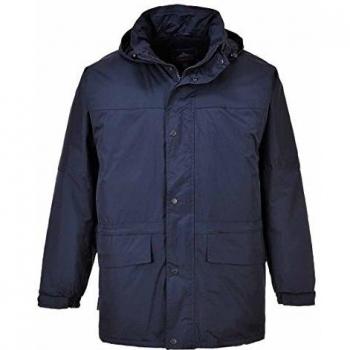 Portwest Men's Oban Fleece Lined Waterproof Jacket Navy L 5XL
