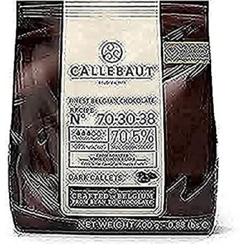 Zartbitterschokolade Callets von CALLEBAUT, 70,5% Kakao, 400g