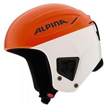 Alpina Coupe Casque Ski Downhill Mixte Adulte Orange-Blanc