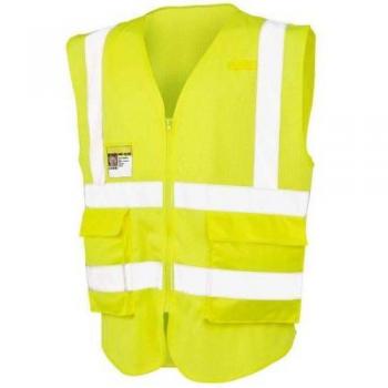 Fluo Geel Veiligheidsvest Unisex Volwassenen Executive Mesh L