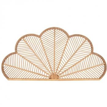 Cabecero de Cama Home ESPRIT Marrón Claro de Bambú 160 x 2,5 x 81 cm