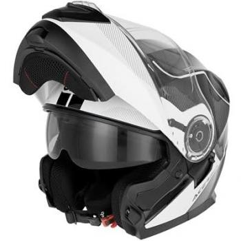 Serel 2024 M de Acerbis: Casco Negro y Blanco