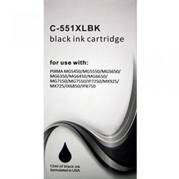 CLI‑551BK Black Ink Replacement Cartridge
