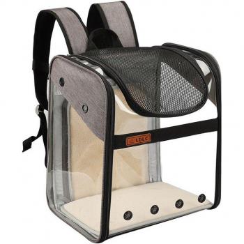 Bolsa de hombro transparente para mascotas
