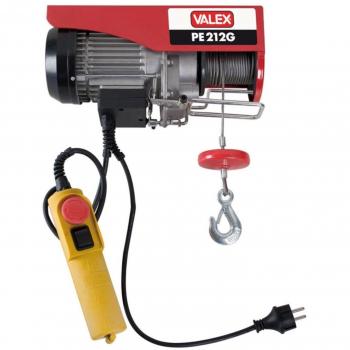 Paranco elevatore elettrico portata 100/200 kg 500W con fungo d'emergenza