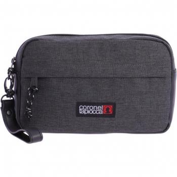Bolso de Mano para Hombre en Nylon Gris