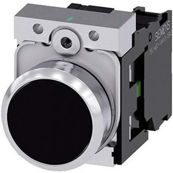 Siemens 3SU1150-0AB10-1BA0 Pulsante piatto nero lucido
