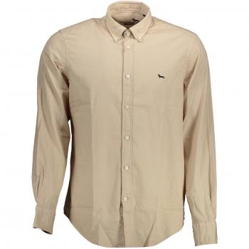 Long Sleeve Beige Button Down Shirt