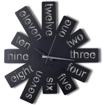 Reloj de Pared Decorativo de Estilo Moderno de Wellhome con números en inglés, medidas 50x50 cm