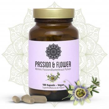 Passionsblume Kapseln I 1000 mg I Für Gelassenheit und Erholung