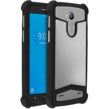 Custodia in Silicone Gel Argento per Smartphone 4.7-5 Pollici